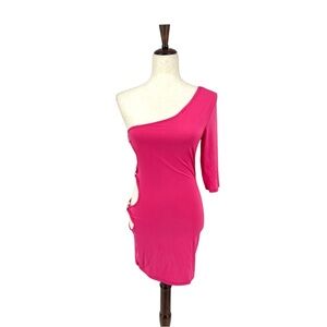 NWT One Sleeve Cutouts Dress w/ Panty | Medium